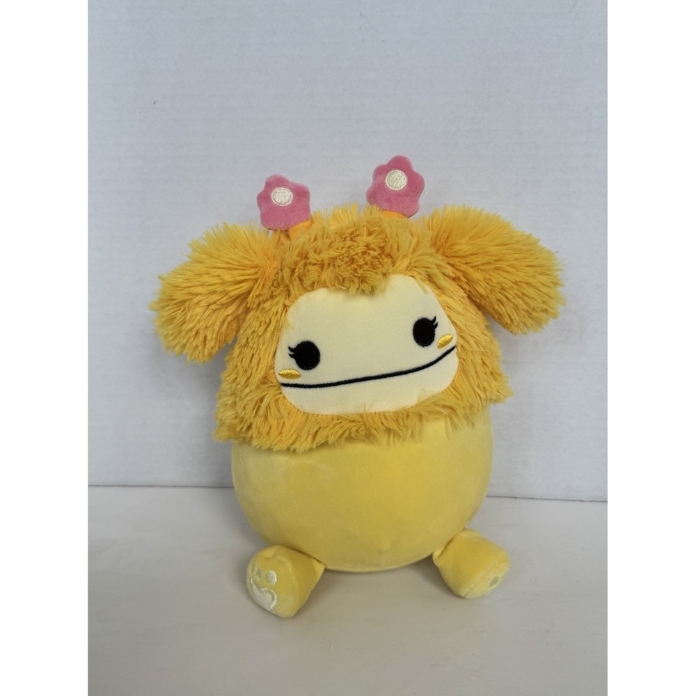Squishmallows 8" Inch Nomi Yellow Bigfoot w/ Floral Headband Spring 2026